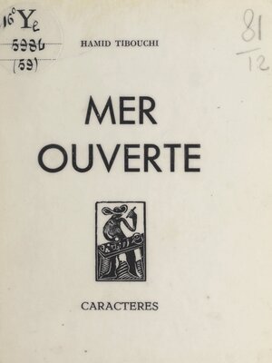 cover image of Mer ouverte